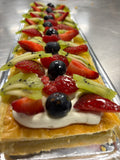 Banda de frutas con Crema Diplomática